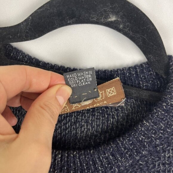 Intiwapa Vintage Alpaca- Pima Cotton-Blend Soft Pullover Sweater Mens Size Xl - Picture 3 of 8